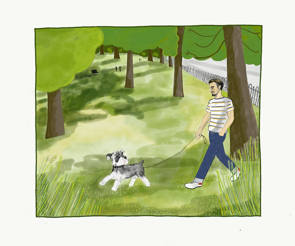 Joe and his beloved dog Spike
